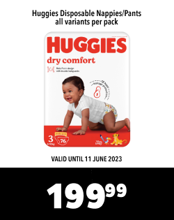HUGGIES DISPOSABLE NAPPIES/PANTS all variants per pack, 199.99