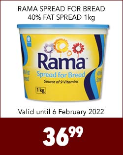RAMA SPREAD FOR BREAD 40% FAT SPREAD 1kg, 36,99