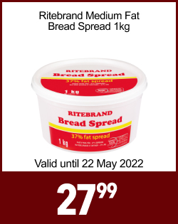 RITEBRAND MEDIUM FAT BREAD SPREAD 1kg, 27,99