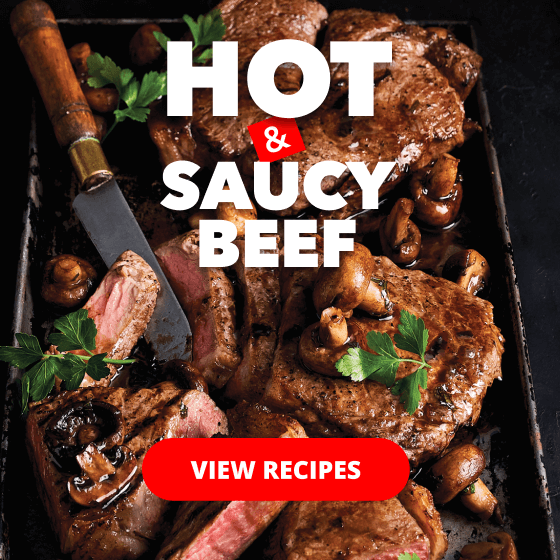 HOT & SAUCY BEEF